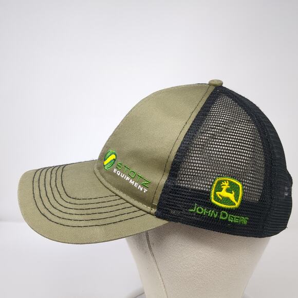Stotz Equipment Snapback Trucker Hat Green OS Adjustable Mesh Back John Deere - Picture 3 of 10